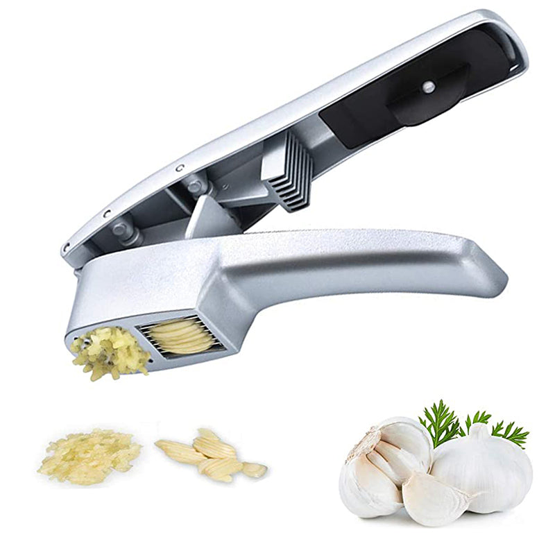 Multifunctional garlic press