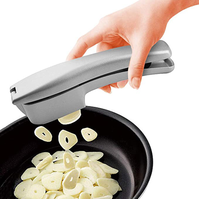 Multifunctional garlic press