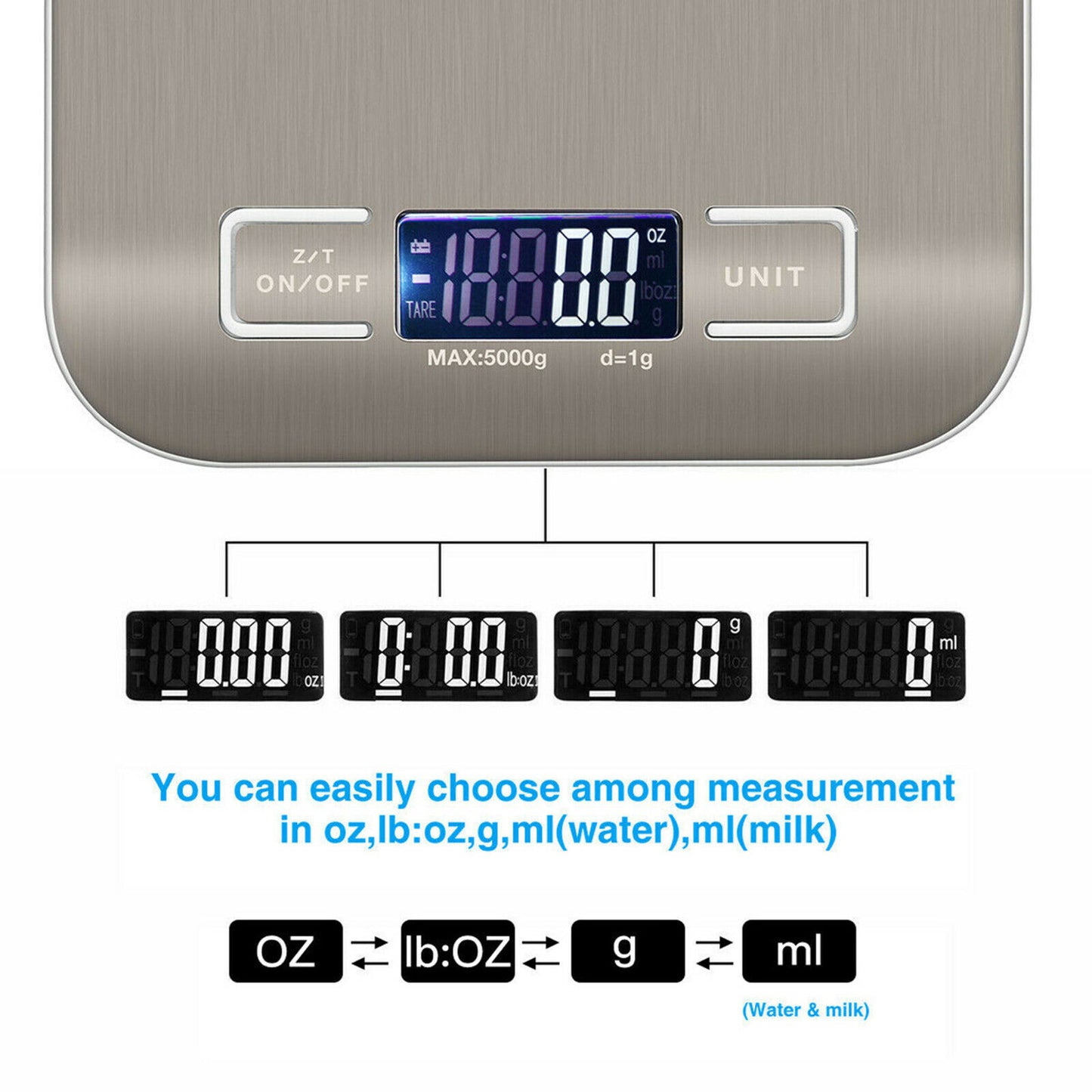 Digital Kitchen Scale - 5 KG / 11 lb