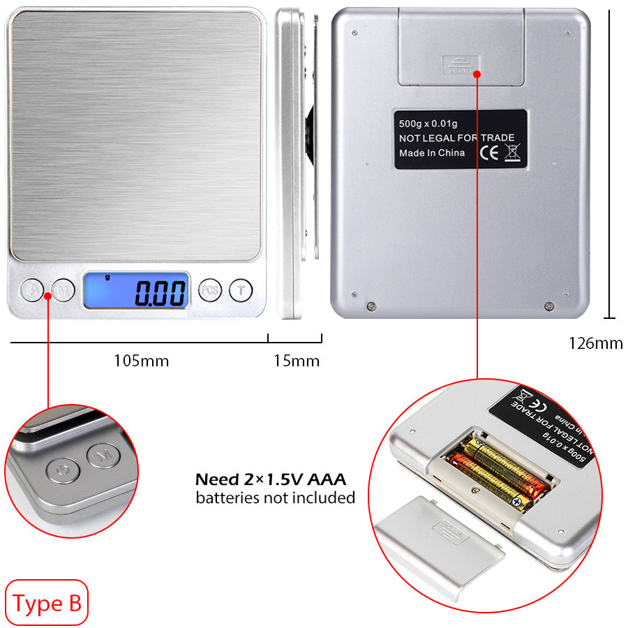 Digital Kitchen Scale - 5 KG / 11 lb