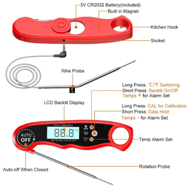 Kitchen Dual Probe Thermometer